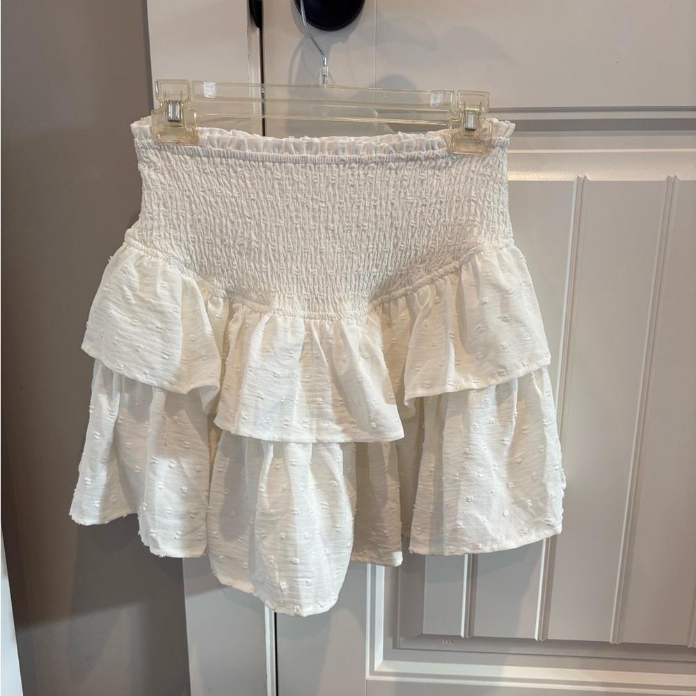 Amazon White Ruffled Skirt